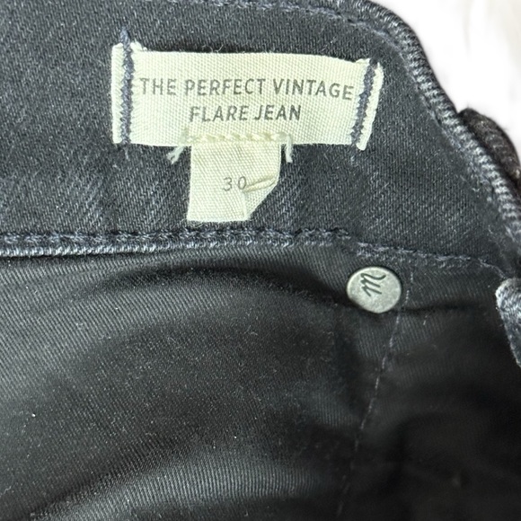 Madewell The Perfect Vintage Flare Jean Sherborn Wash High-Rise Black Denim - Picture 7 of 16